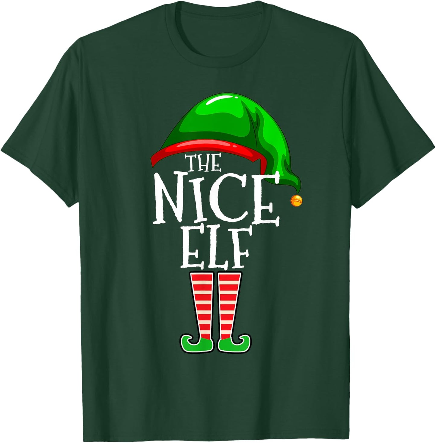 The Nice Elf Group Matching Family Christmas T-Shirt - T-Shirt | Forest