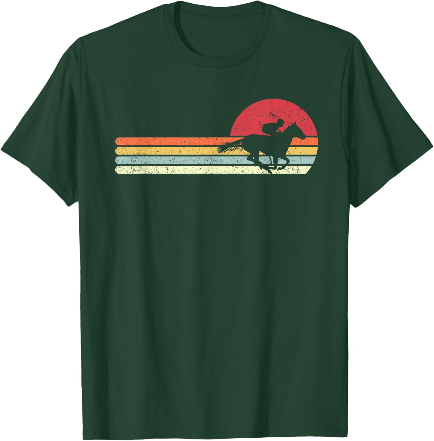 Horse Racing Shirt. Retro Style For Jockey T-Shirt - T-Shirt | Forest