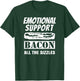 Emotional Support Bacon All the Sizzles Funny T-Shirt - T-Shirt | Forest