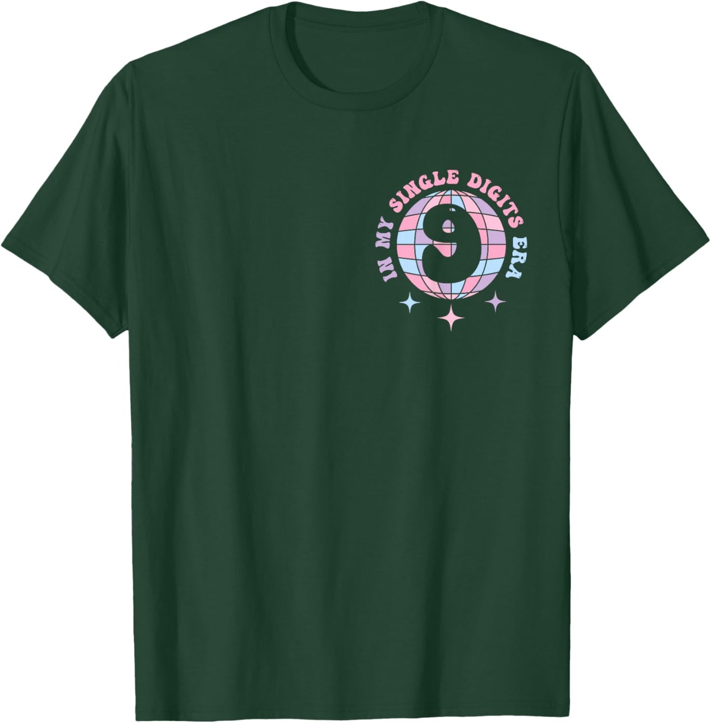 Kids It's My 9th Birthday, In My Single Digits Era Girls T-Shirt - T-Shirt | Forest