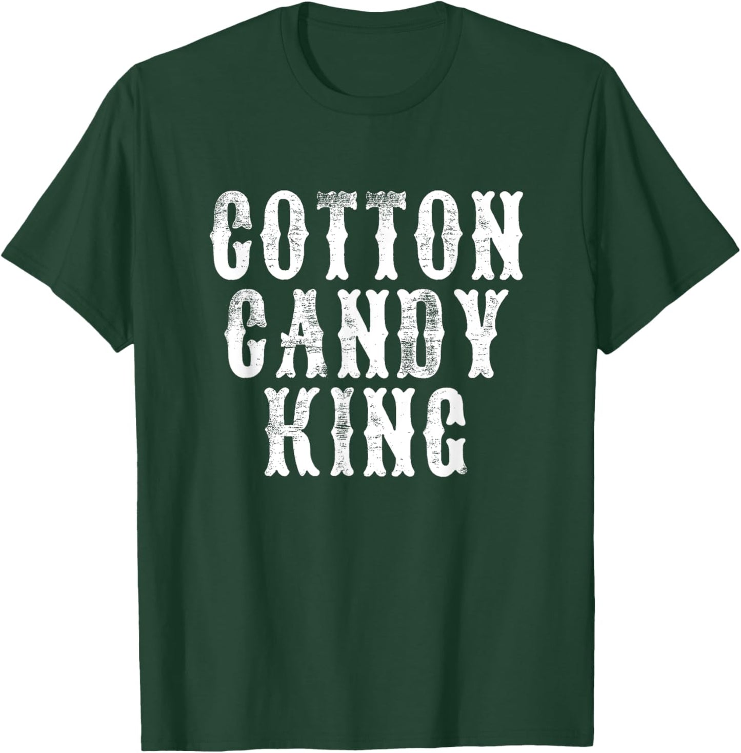 Cotton Candy King - Fun Carnival State Fair Amusement Park T-Shirt - T-Shirt | Forest