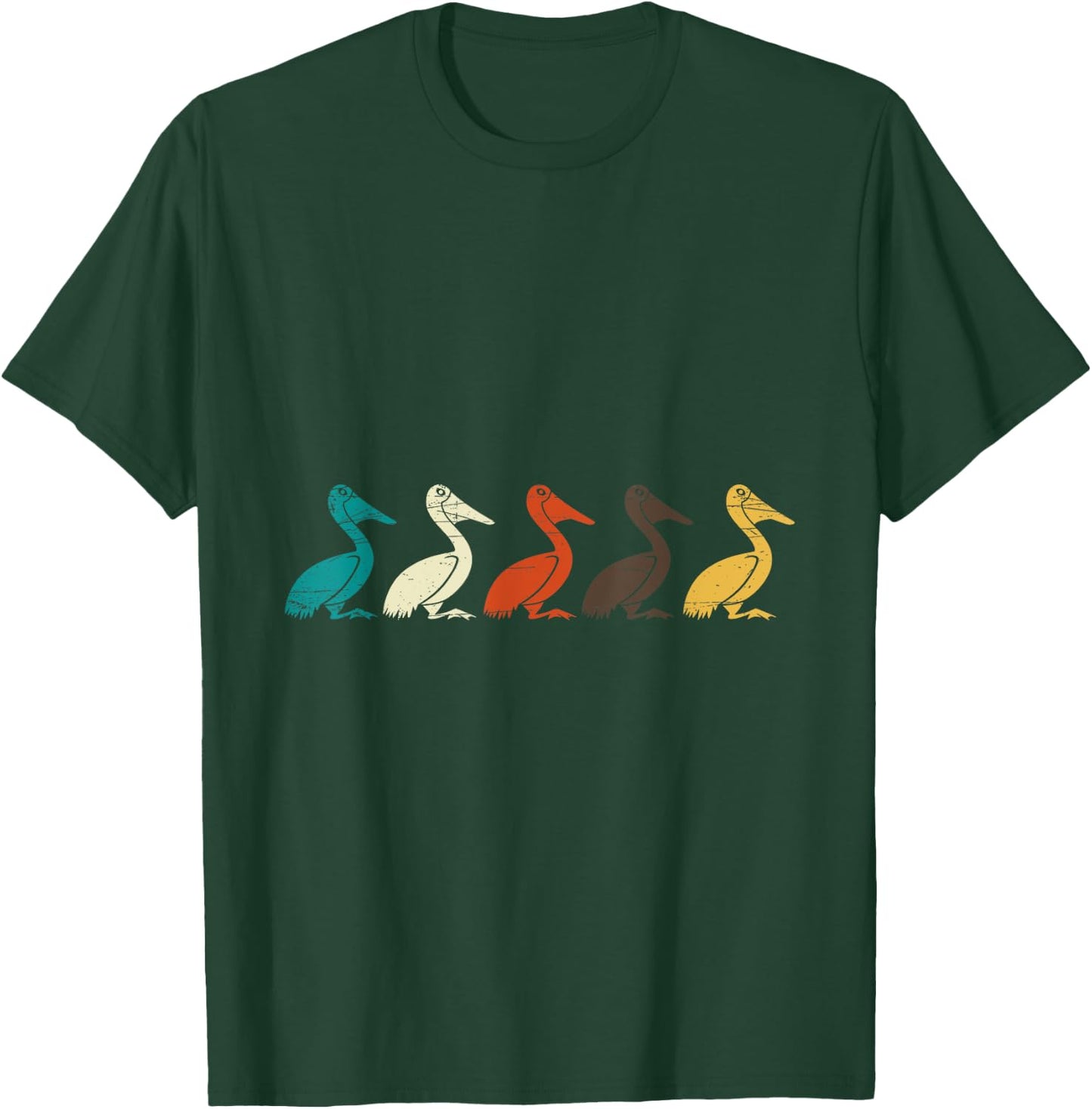 Pelican Water Bird Ornithology Tropical Pelican Gift Pelican T-Shirt - T-Shirt | Forest