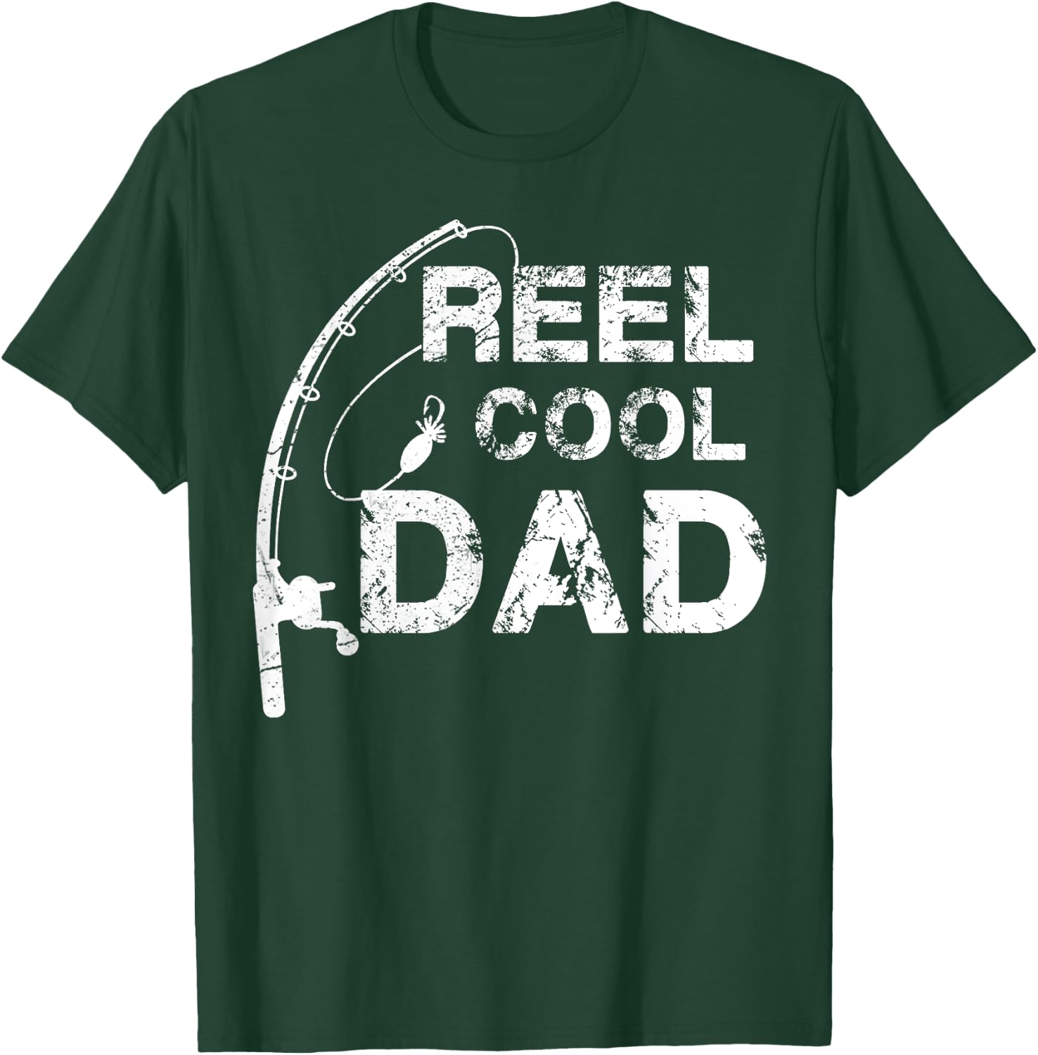 Reel Cool Dad Fishing Daddy Father's Day Gift Shirt T-Shirt - T-Shirt | Forest