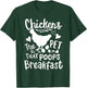 Funny Chickens The Pet That Poops Breakfast T-Shirt - T-Shirt | Forest