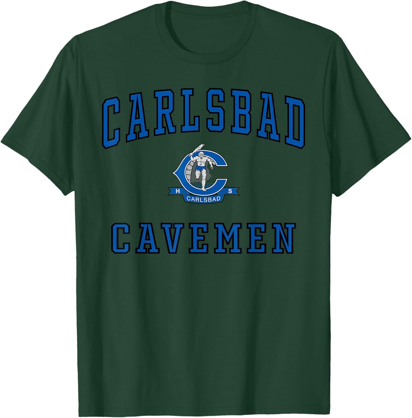 Carlsbad Senior High School Cavemen C1 T-Shirt - T-Shirt | Forest