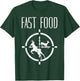 Fast Food Deer Funny Elk Buck Bow Hunting Humor Hunter Gift T-Shirt - T-Shirt | Forest