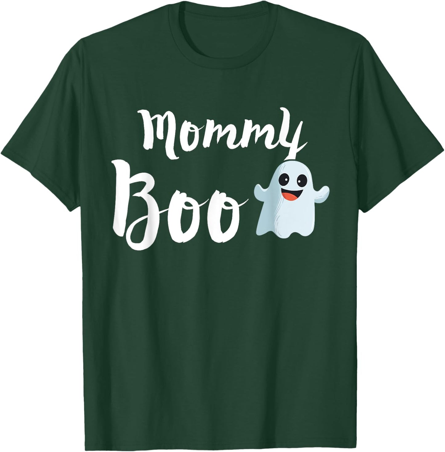 Mommy Boo Halloween Family Matching Ghost Mom Shirt T-Shirt - T-Shirt | Forest