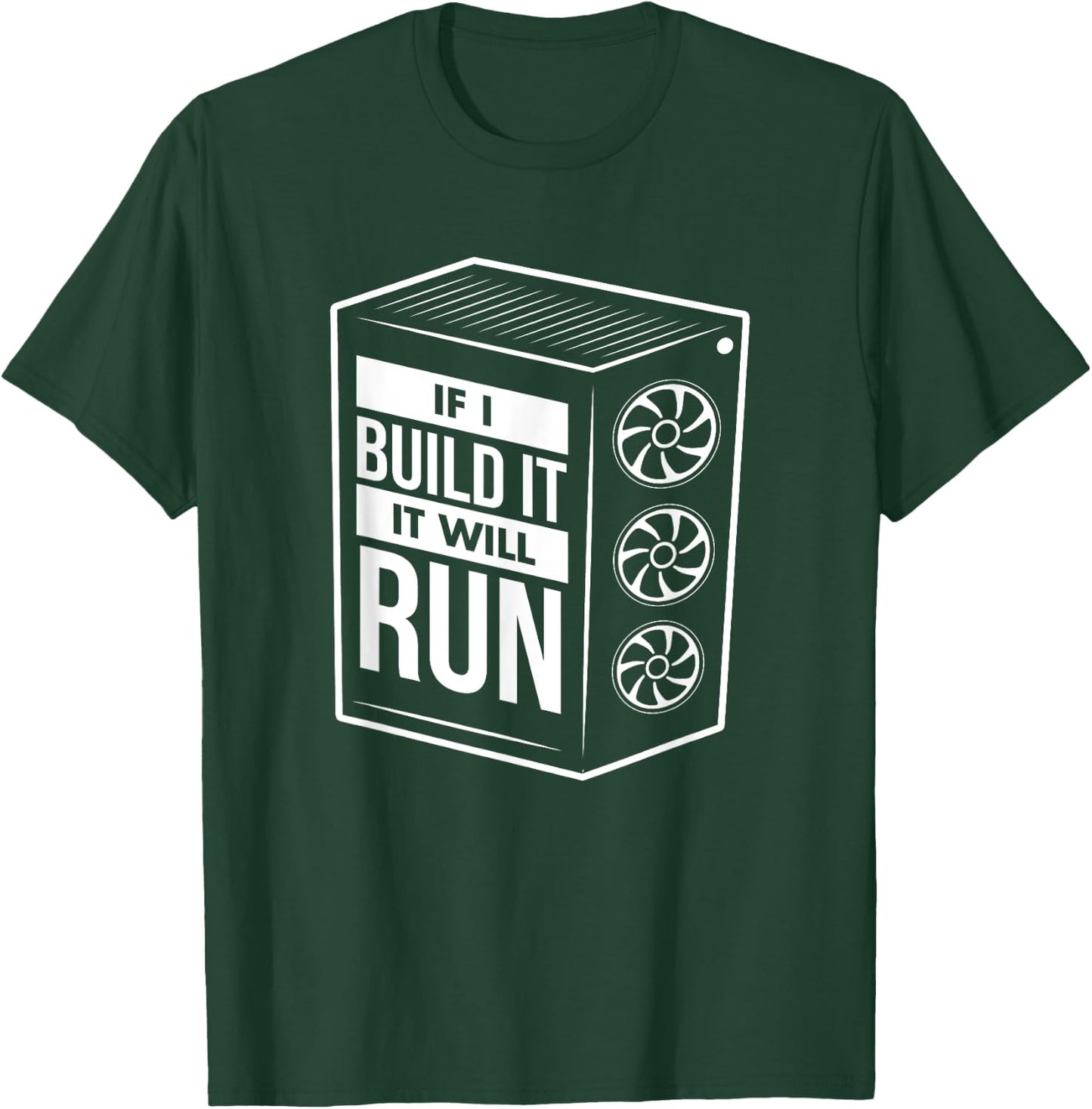 Funny PC Builder Shirt - Computer Builder & PC Gamer Gift T-Shirt - T-Shirt | Forest