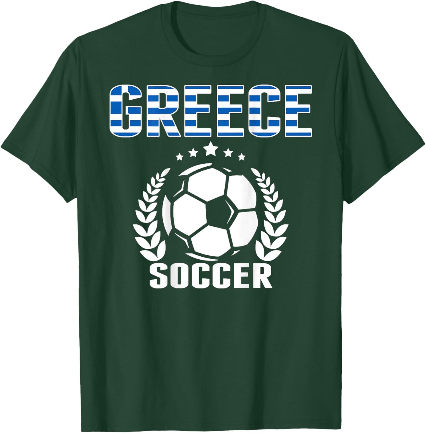 Greece Soccer Fans Jersey - Proud Greek Football Lovers T-Shirt - T-Shirt | Forest