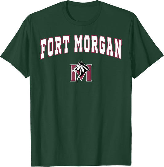 Fort Morgan High School Mustangs C2 T-Shirt - T-Shirt | Forest
