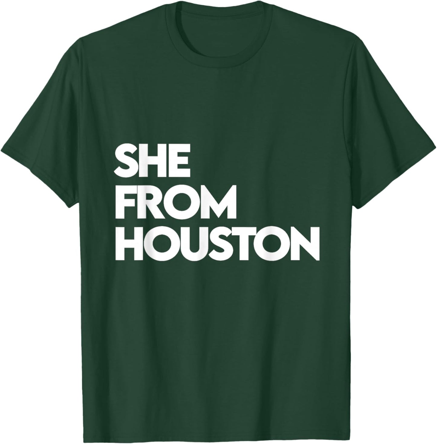 She from Houston shirt, She's from TX Texas, H-Town, 713 832 T-Shirt - T-Shirt | Forest