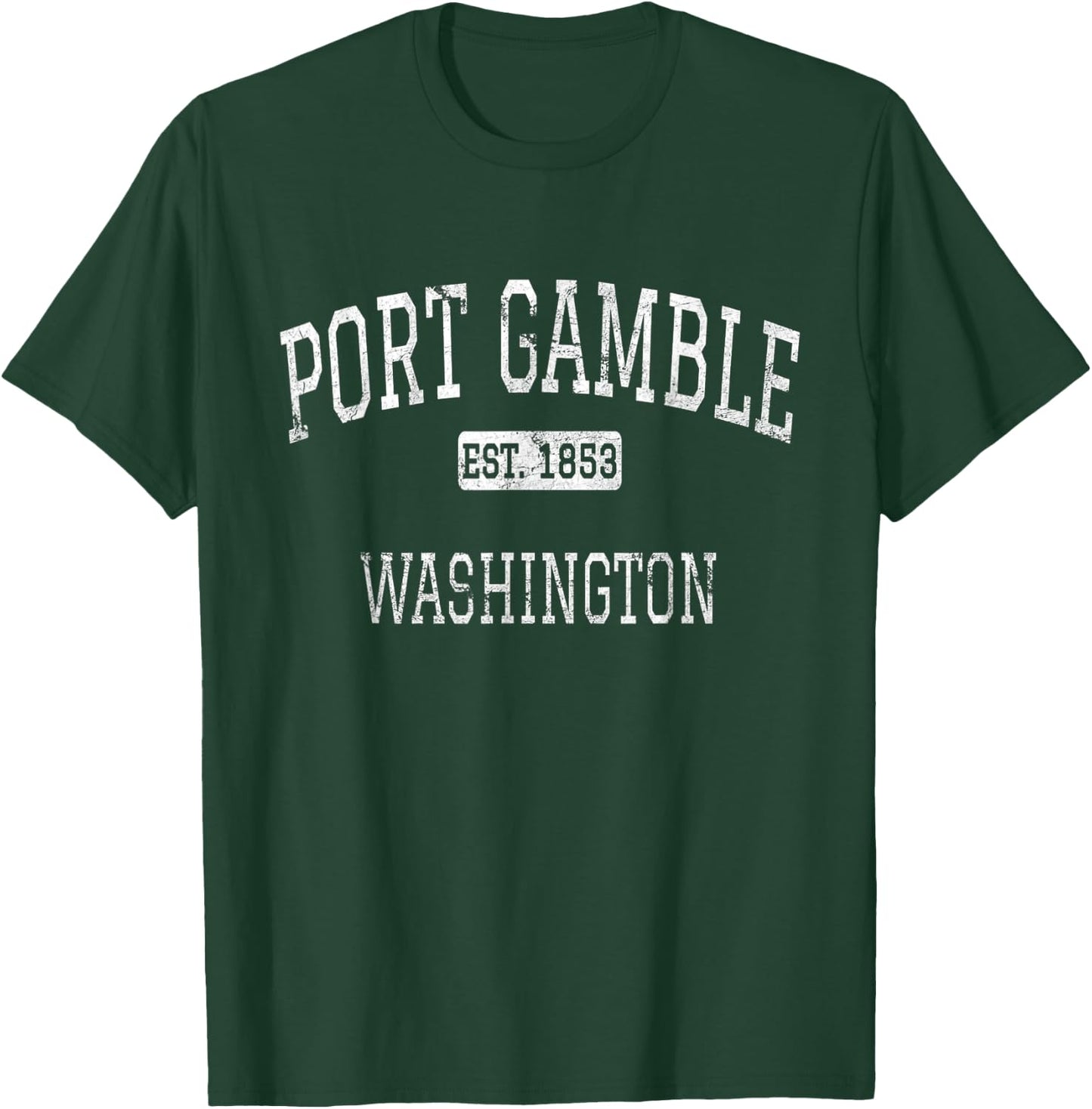 Port Gamble Washington WA Vintage T-Shirt - T-Shirt | Forest