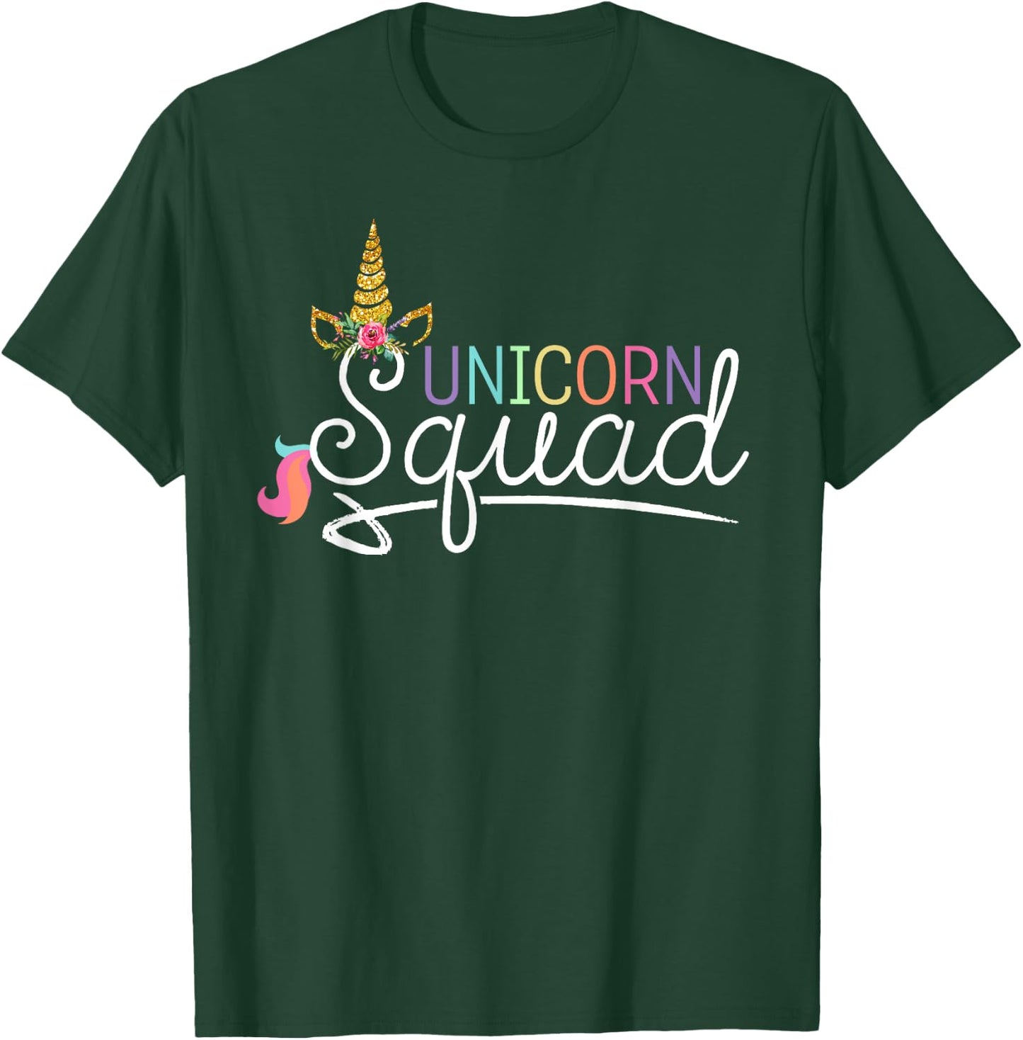 Unicorn Squad with horn T-Shirt - T-Shirt | Forest