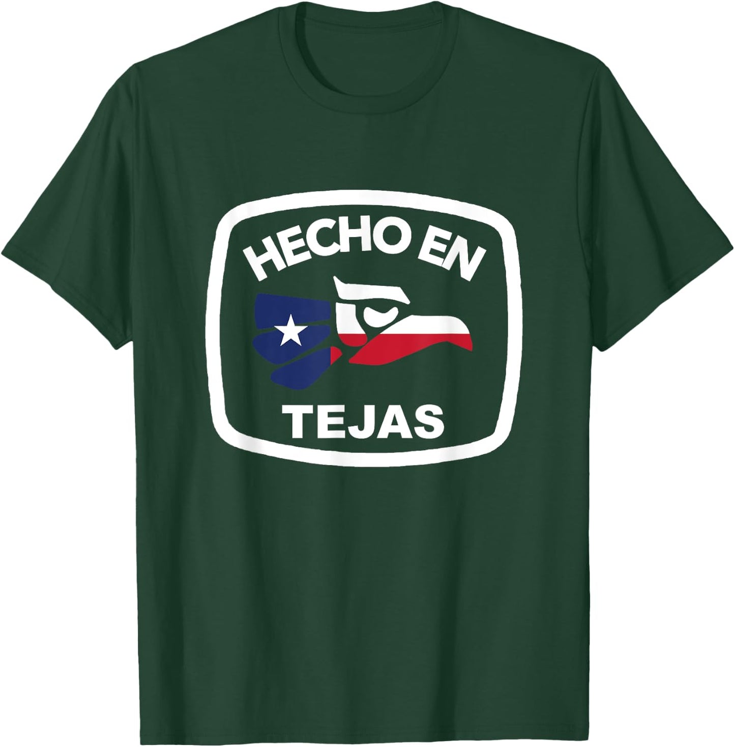 Texas Mexican Roots Mexico Ancestry Heritage Hecho en Tejas T-Shirt - T-Shirt | Forest