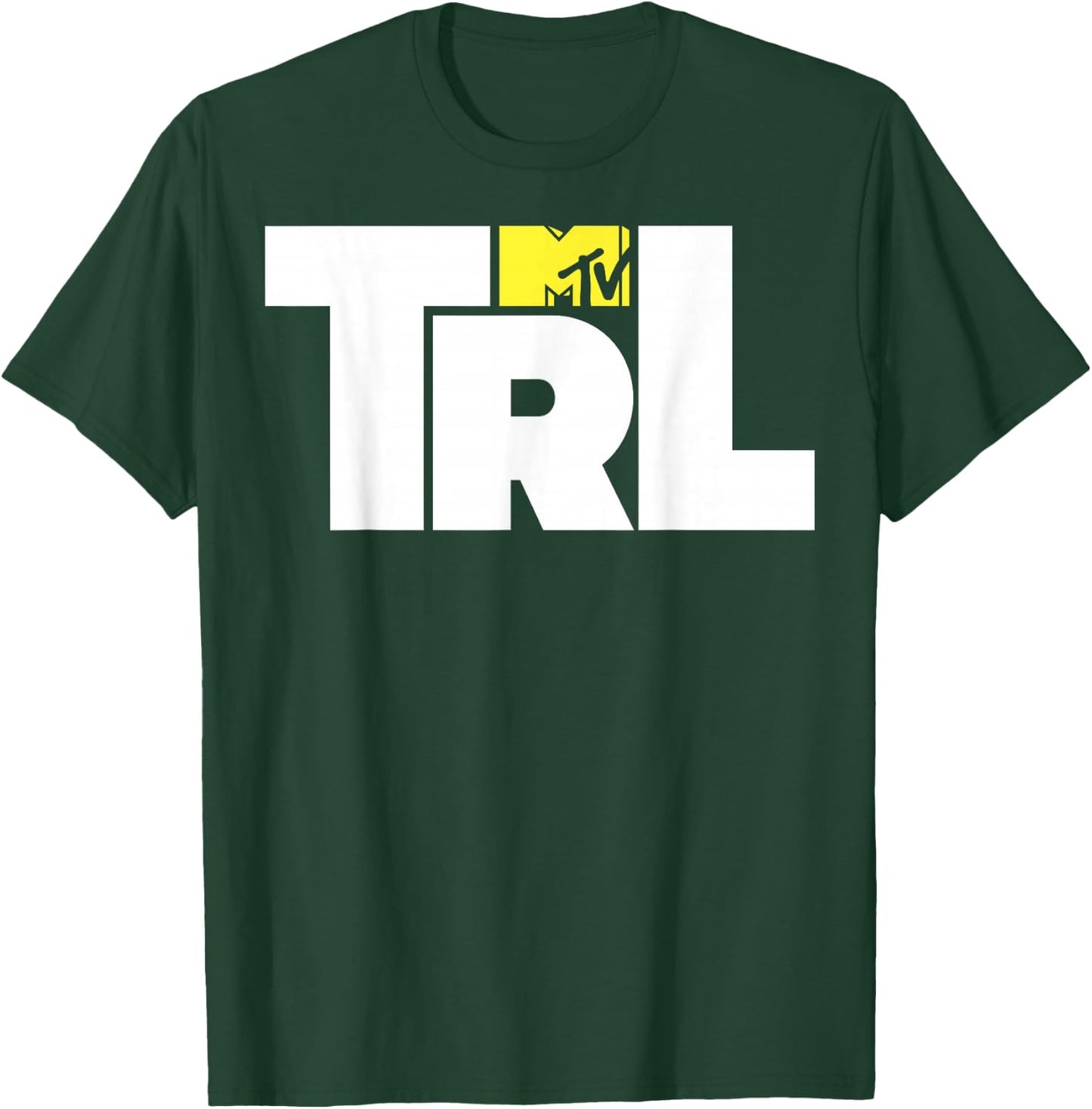 MTV TRL Simple Mid Chest Logo Graphic T-Shirt - T-Shirt | Forest
