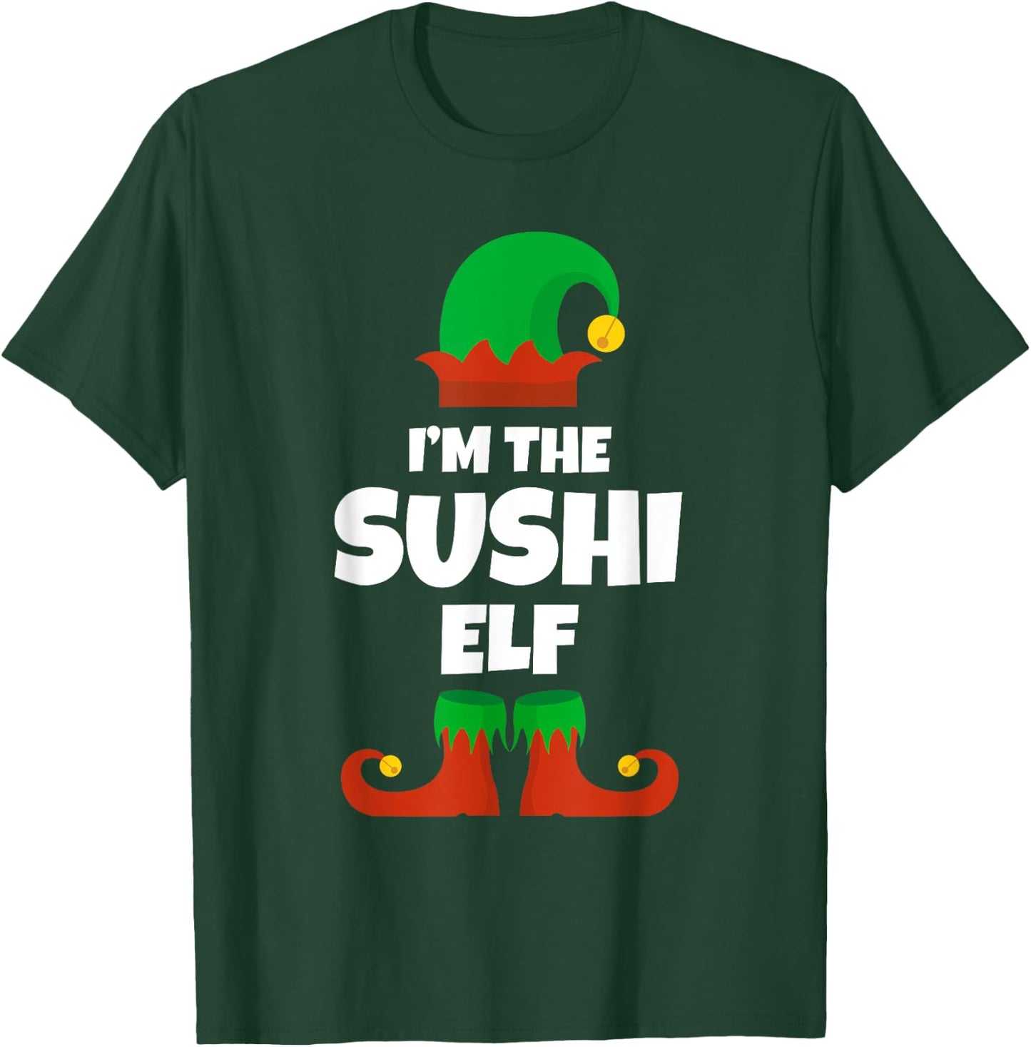I'm The Sushi Elf Family Pajama Christmas Funny Japanese T-Shirt - T-Shirt | Forest