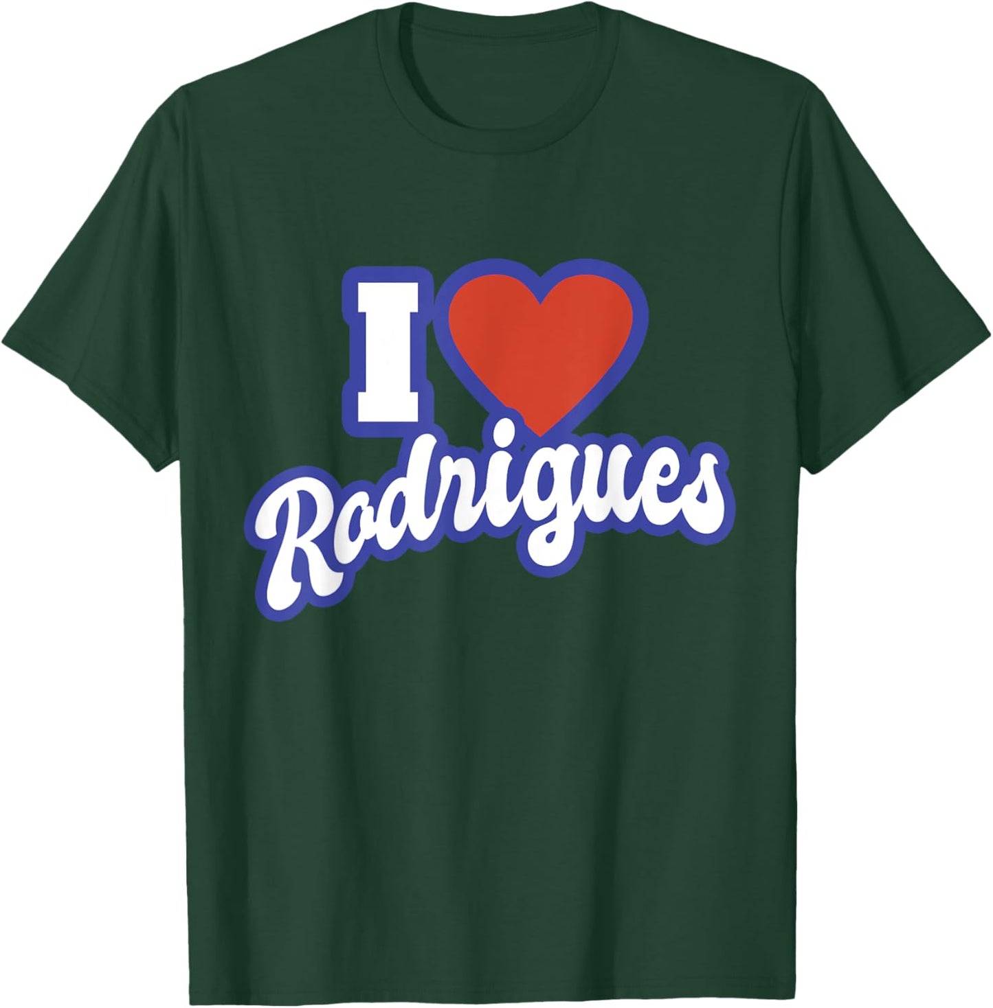 I Love Rodrigues T-Shirt - T-Shirt | Forest