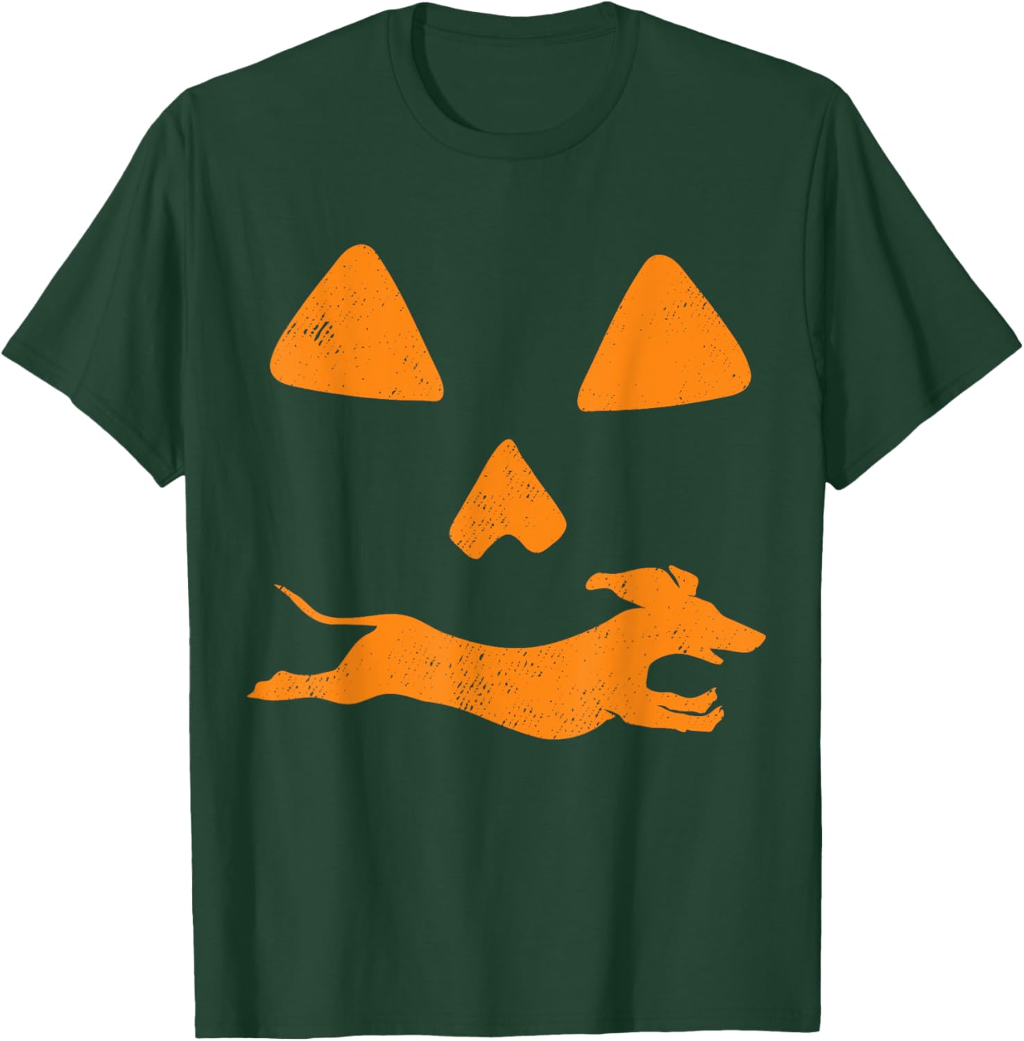 Funny Halloween Pumpkin Dachshund Jack-o-lantern Wiener Dog T-Shirt - T-Shirt | Forest