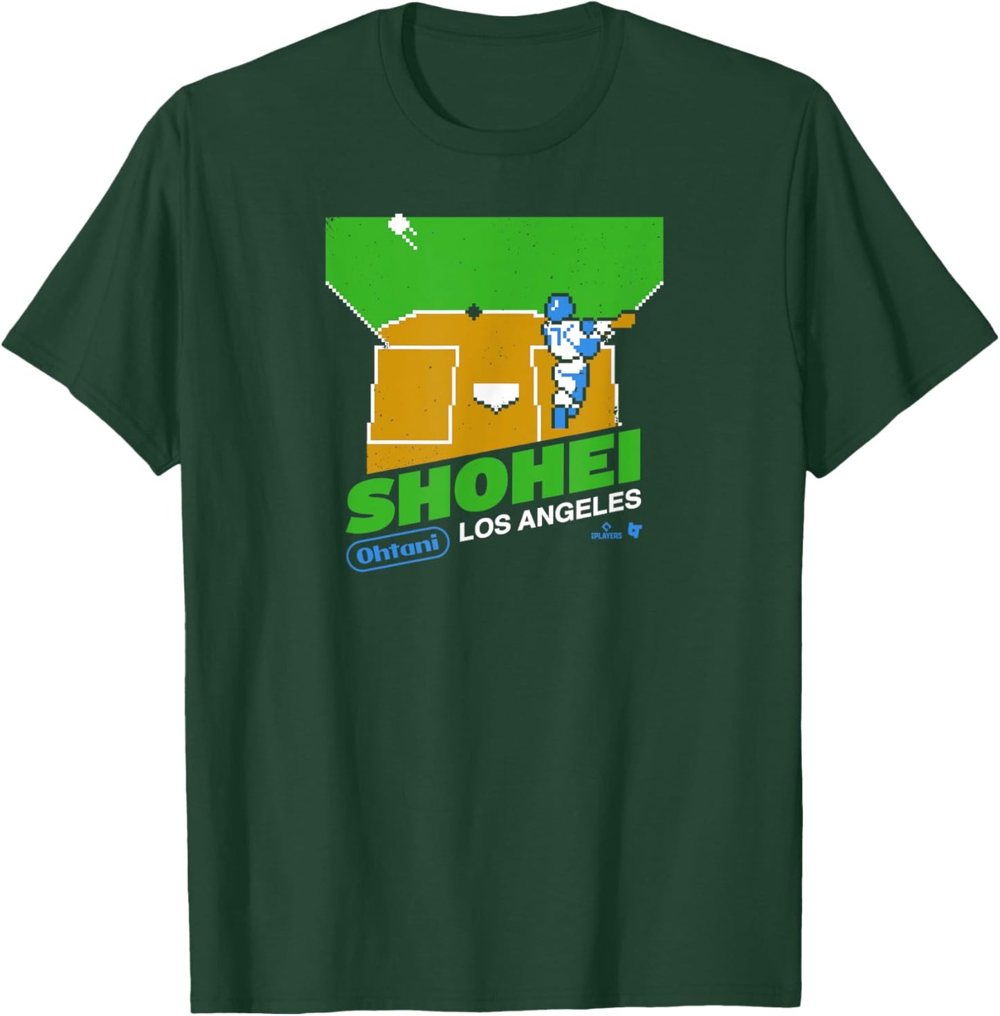 Shohei Ohtani: Retro Game - Los Angeles Baseball T-Shirt - T-Shirt | Forest