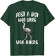 Just A Boy Who Loves Moa Birds Birding T-Shirt - T-Shirt | Forest