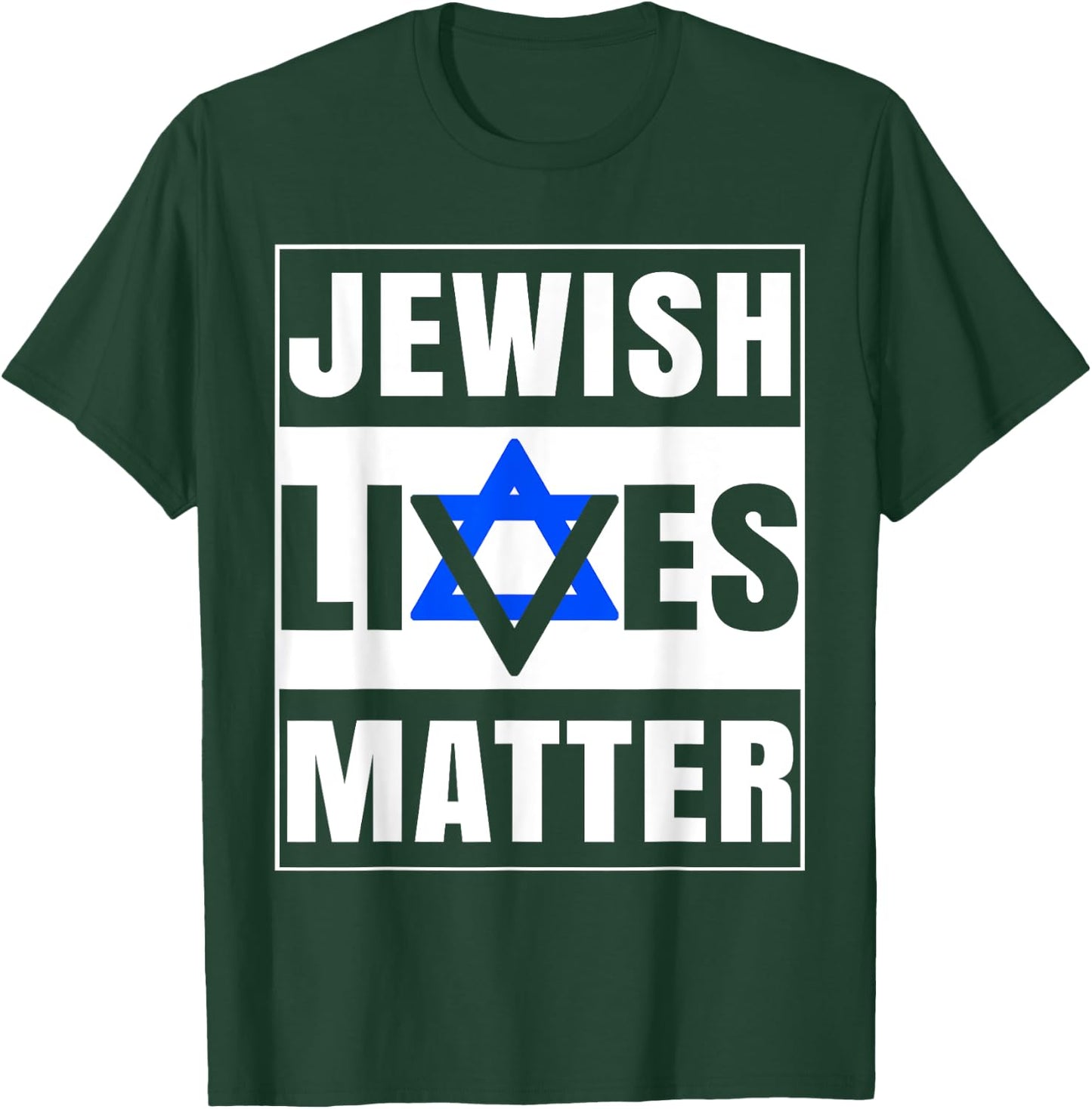 Jewish Lives Matter Shirt David Star Retro Jewish Holiday T-Shirt - T-Shirt | Forest