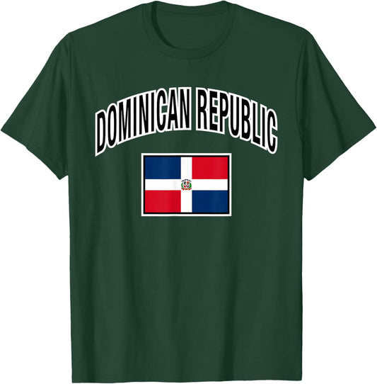 Dominican Republic Flag Proud Dominican T-Shirt - T-Shirt | Forest