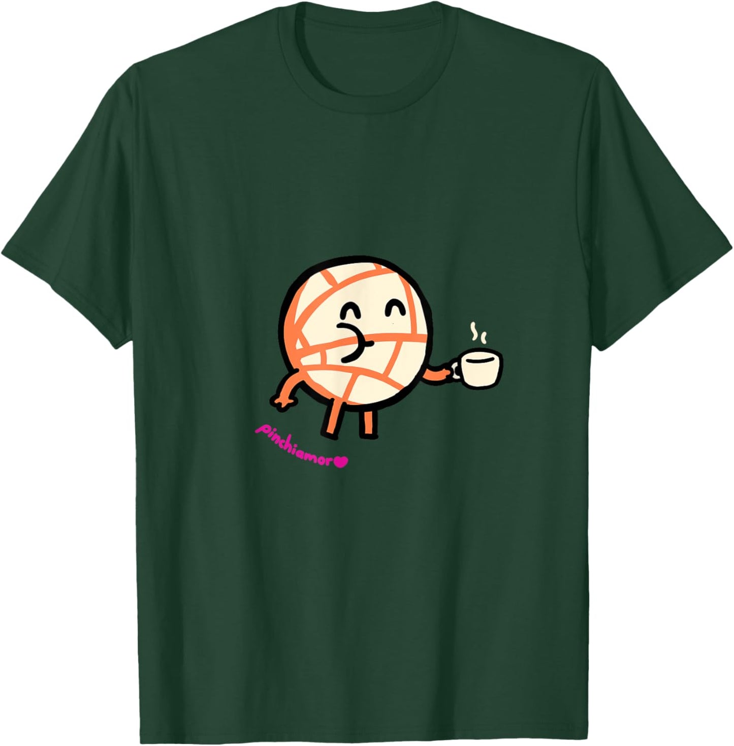 Couple desing Coffe and Pan, Love. T-Shirt - T-Shirt | Forest
