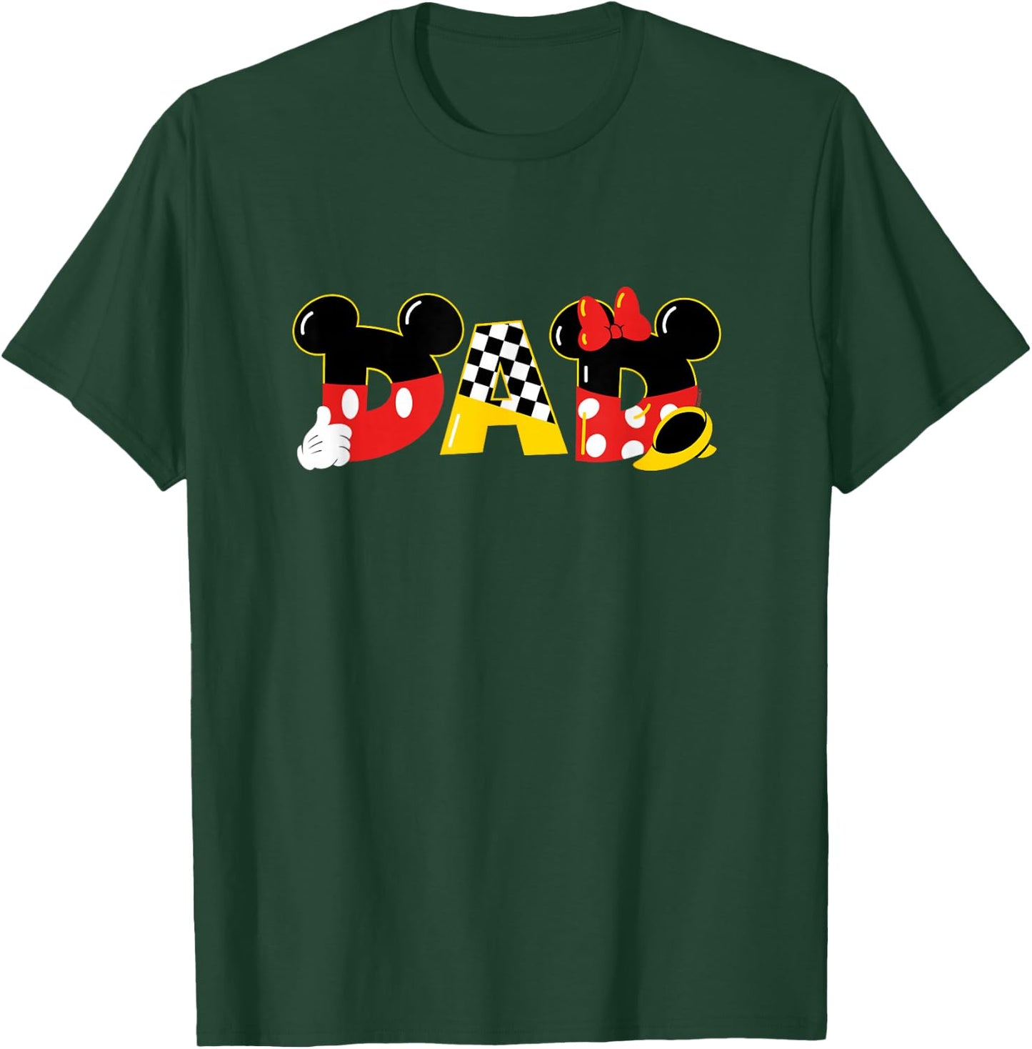 Disney Mickey Mouse & Minnie Mouse Dad Father’s Day Birthday T-Shirt - T-Shirt | Forest