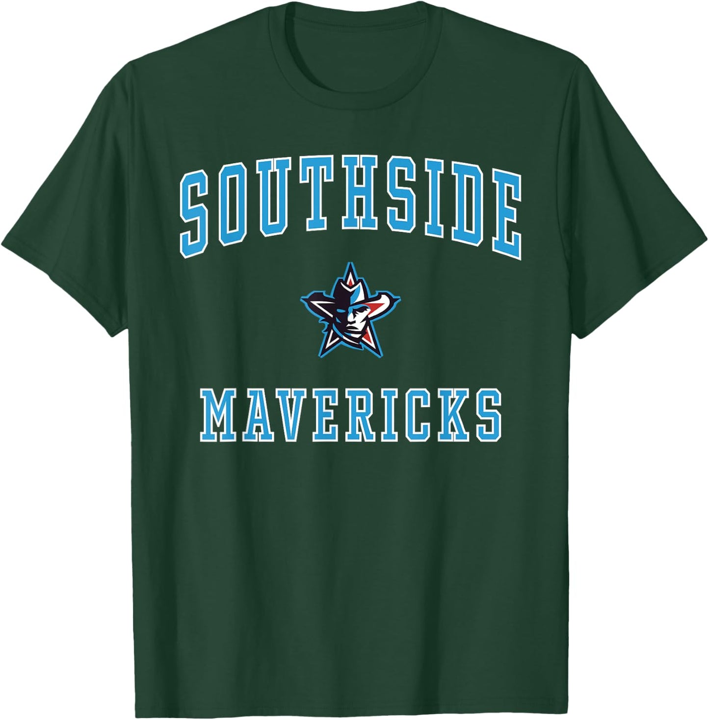 Southside High School Blue Mavericks T-Shirt - T-Shirt | Forest