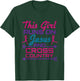 This Girl Runs on Jesus and Cross Country Cute XC Running T-Shirt - T-Shirt | Forest