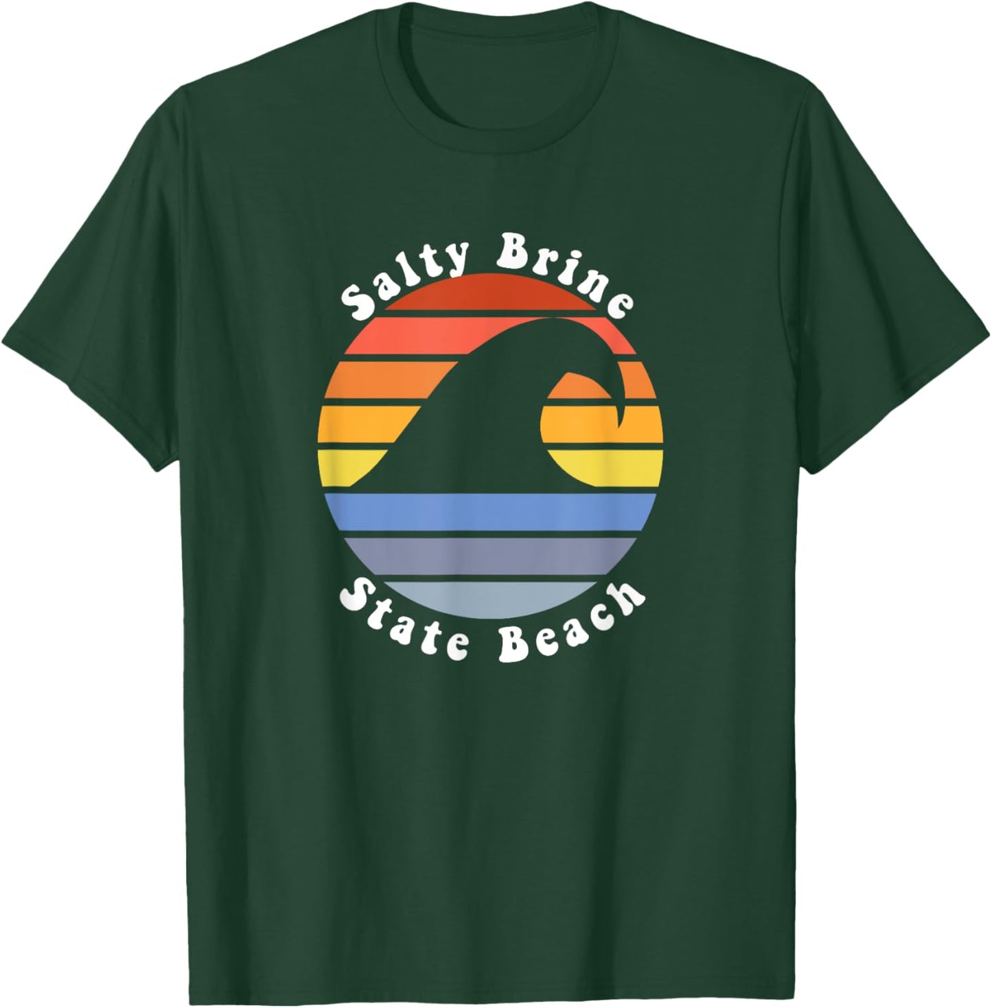 Cute Salty Brine Rhode Island RI Beach Vacation Souvenir T-Shirt - T-Shirt | Forest