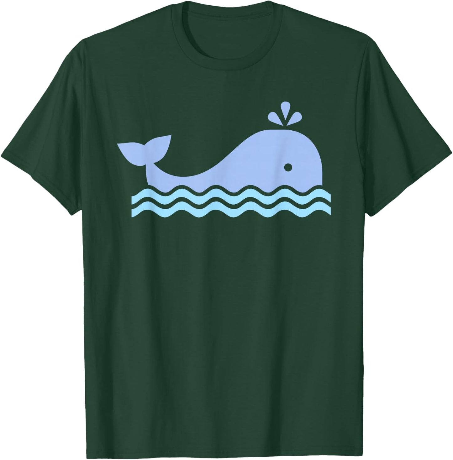 Cute Blue Whale T-Shirt - T-Shirt | Forest