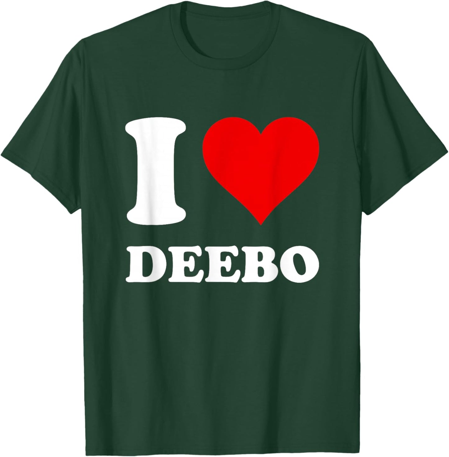 Red Heart I Love Deebo T-Shirt - T-Shirt | Forest