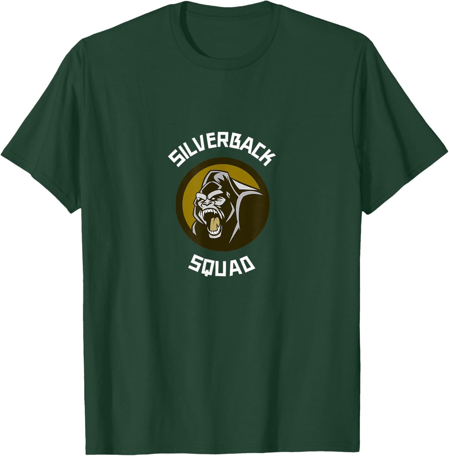 Silverback Gorilla Monkey Squad T-Shirt - T-Shirt | Forest
