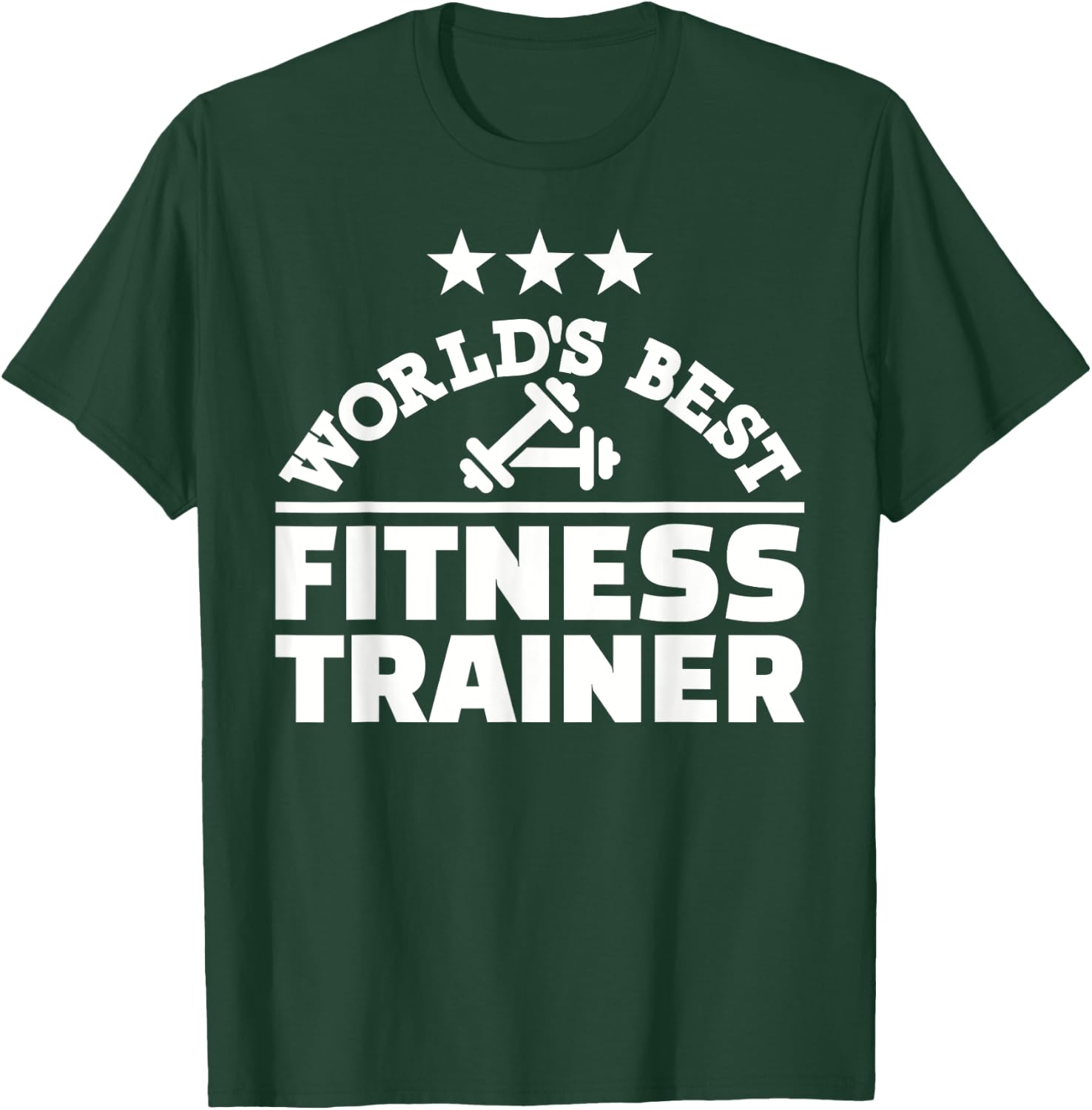 World's best fitness trainer T-Shirt - T-Shirt | Forest