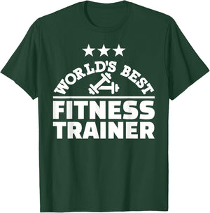 World's best fitness trainer T-Shirt - T-Shirt | Forest