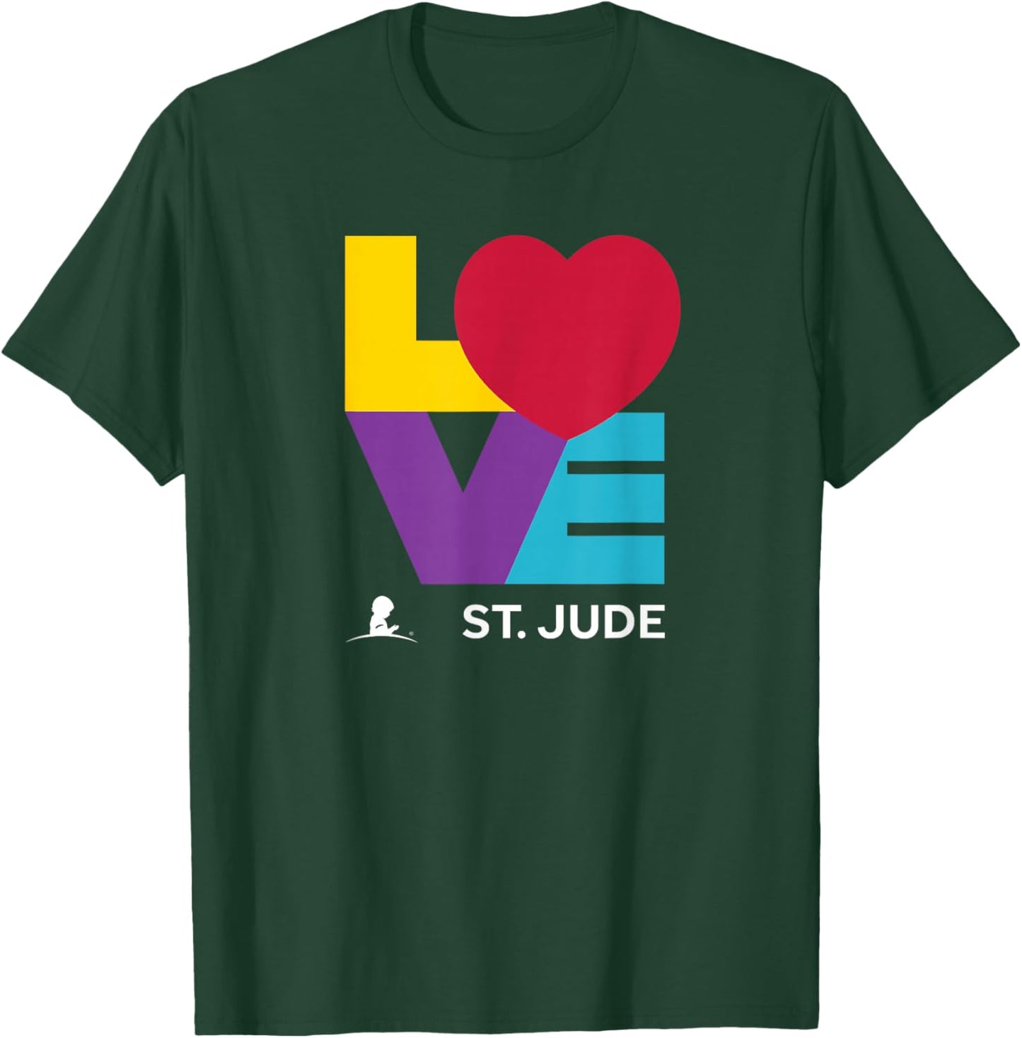 St. Jude Children's Research Hospital LOVE T-Shirt - T-Shirt | Forest