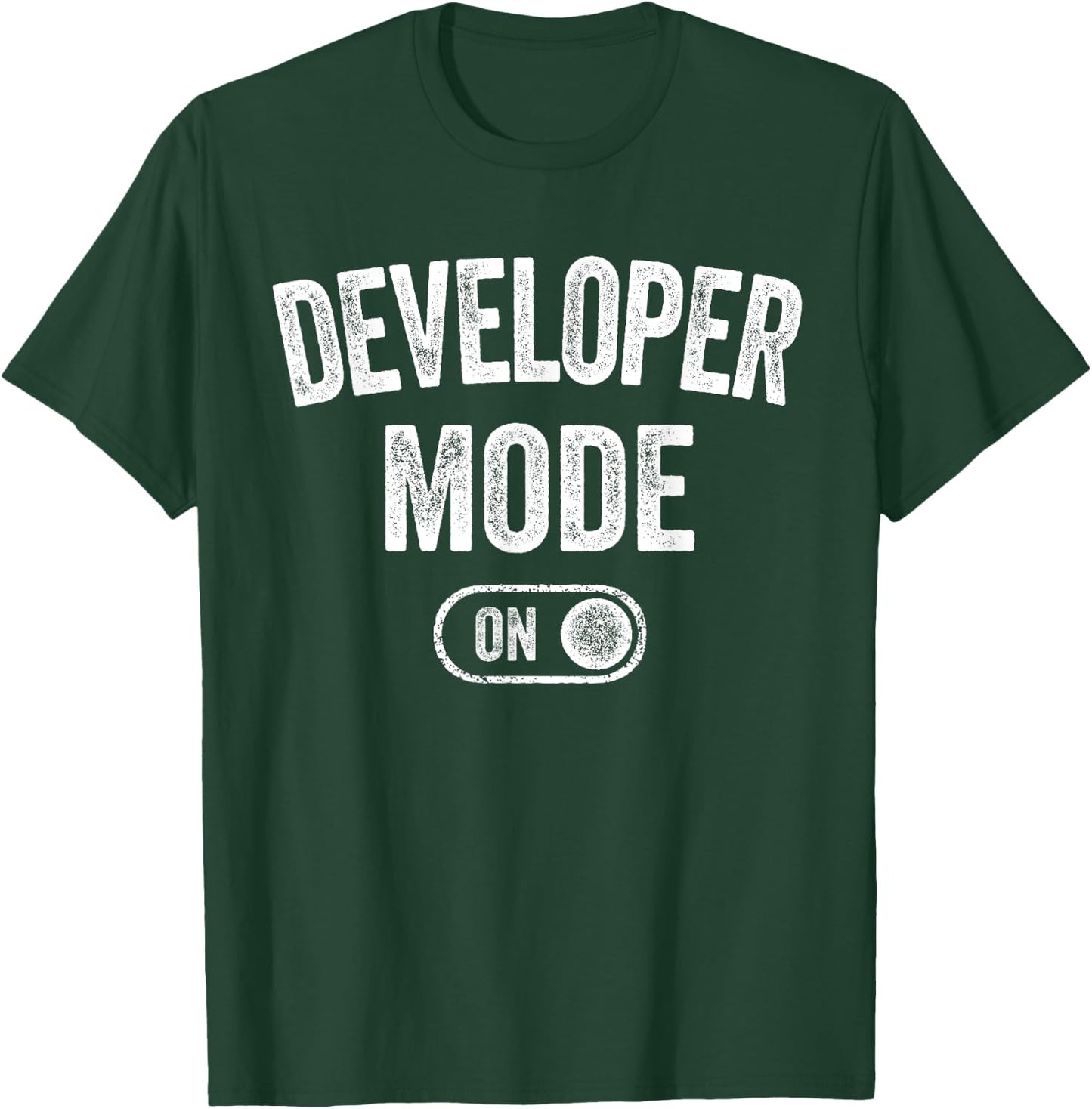 Developer Mode On Funny Code Writer Gift Programmer Engineer T-Shirt - T-Shirt | Forest