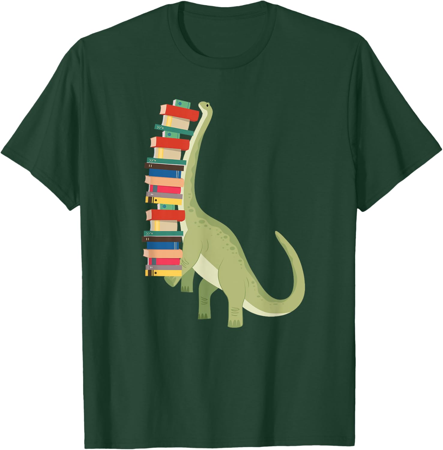 Funny Dinosaur Librarian Reading T-Shirt - T-Shirt | Forest