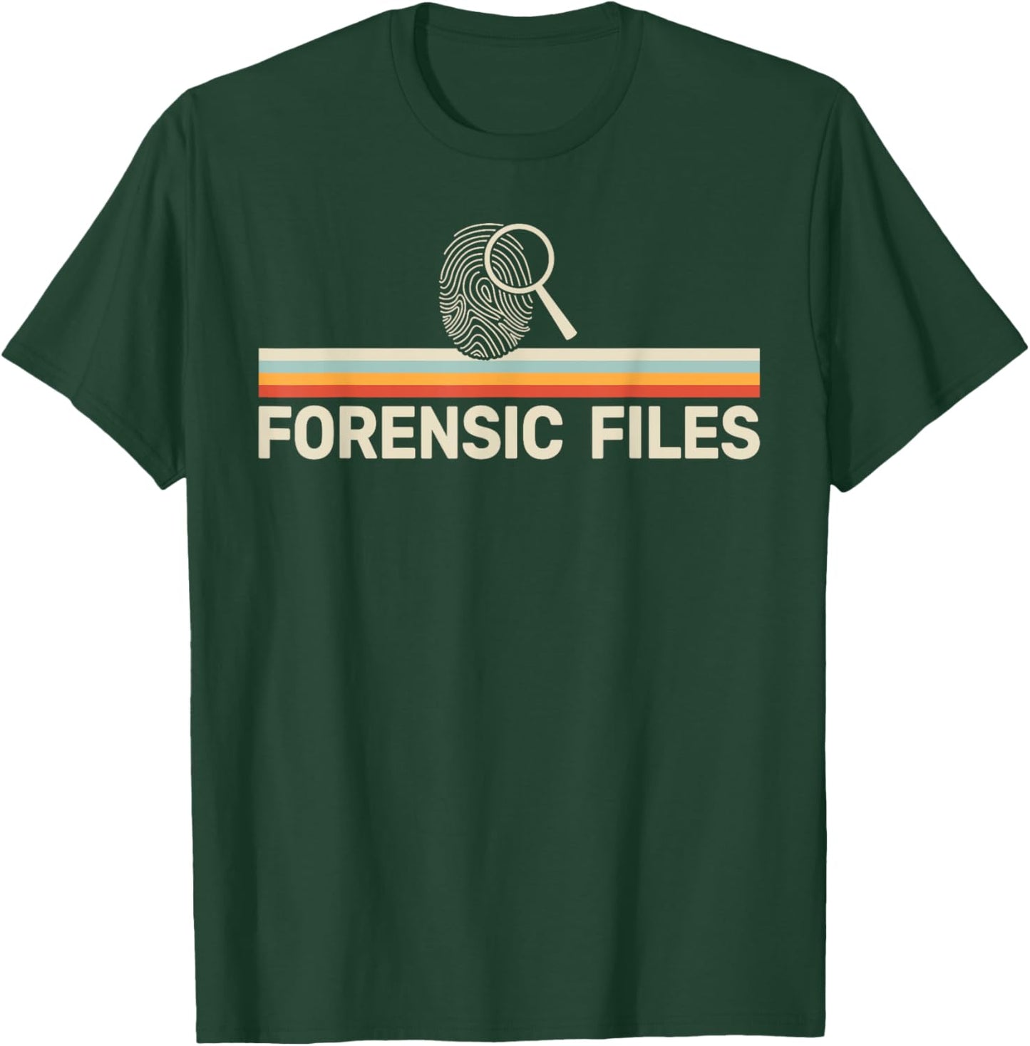 Forensics Crime Investigator retro Forensic Science T-Shirt - T-Shirt | Forest