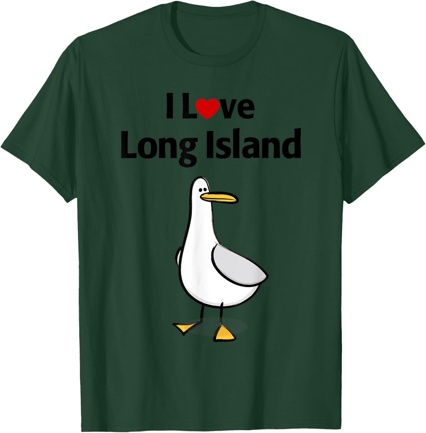 I Love Long Island T-Shirt - T-Shirt | Forest