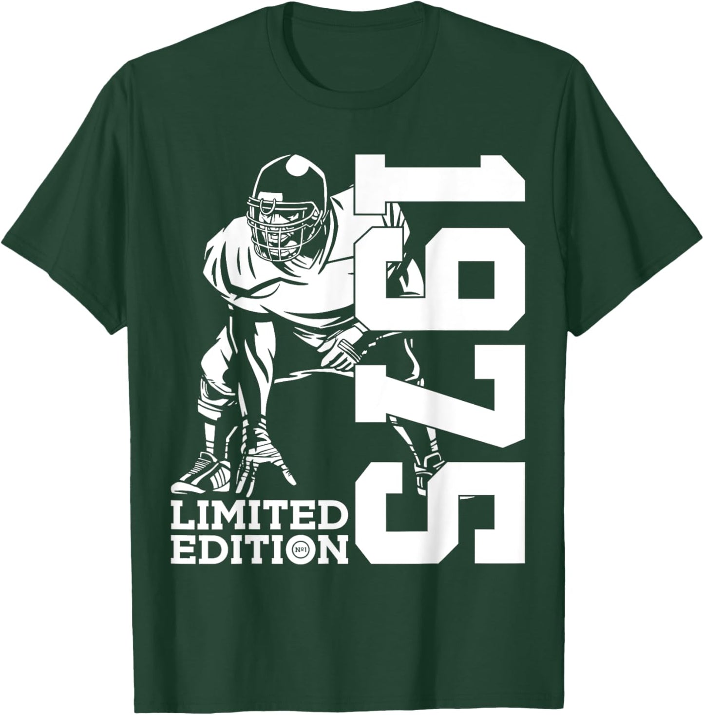 50th BIRTHDAY FOOTBALL LIMITED EDITION 1975 FOOTBALL T-Shirt - T-Shirt | Forest