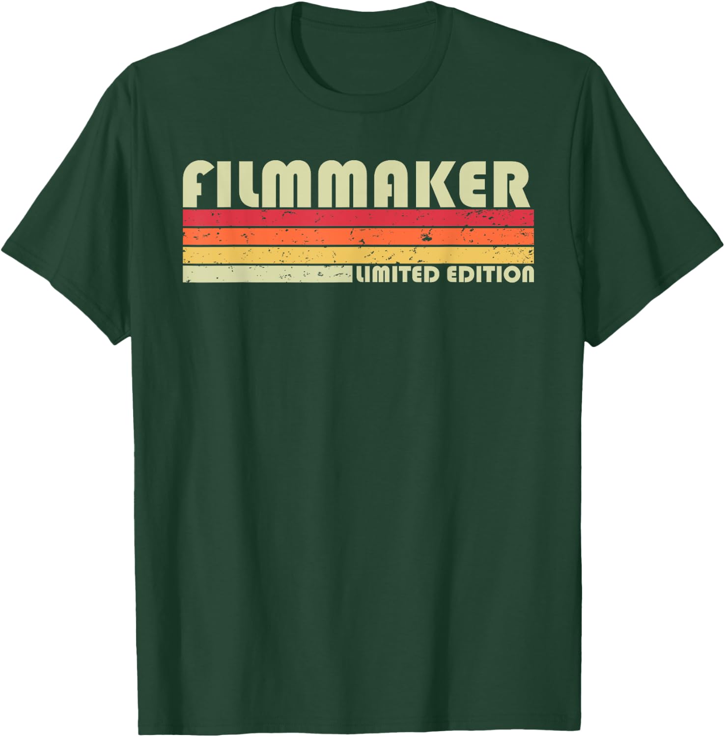 FILMMAKER Funny Job Title Profession Birthday Worker Idea T-Shirt - T-Shirt | Forest