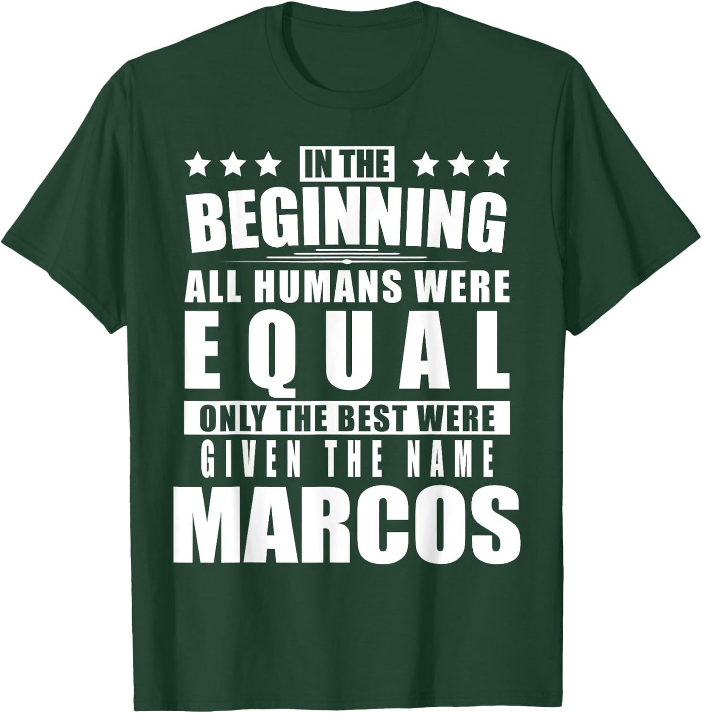 Name Marcos First Name Gifts - Funny Personalized Gift T-Shirt - T-Shirt | Forest