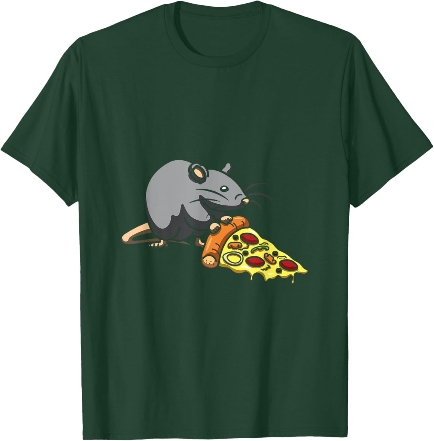 Mouse Lover Pizza Eater Foodie Baking Cheese Pizza Maker T-Shirt - T-Shirt | Forest