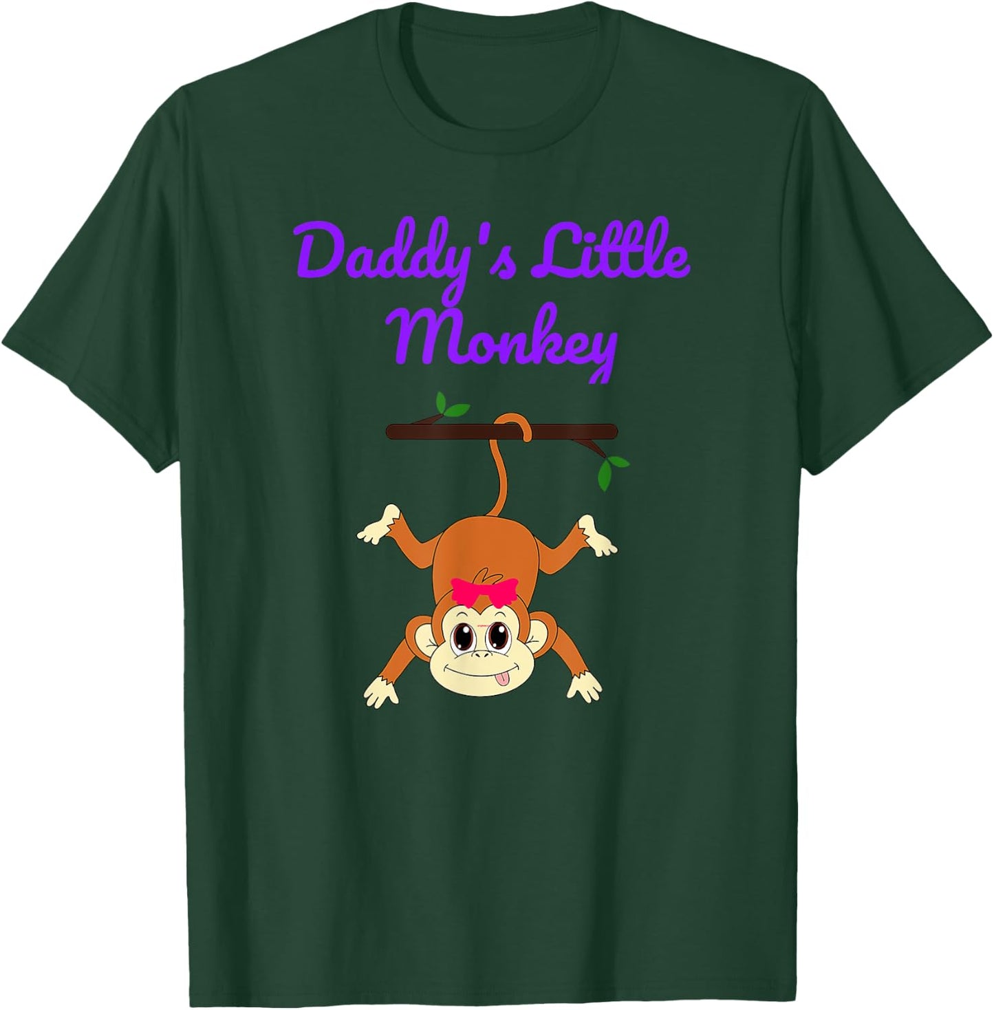 Daddy's Little Monkey T-Shirt - T-Shirt | Forest