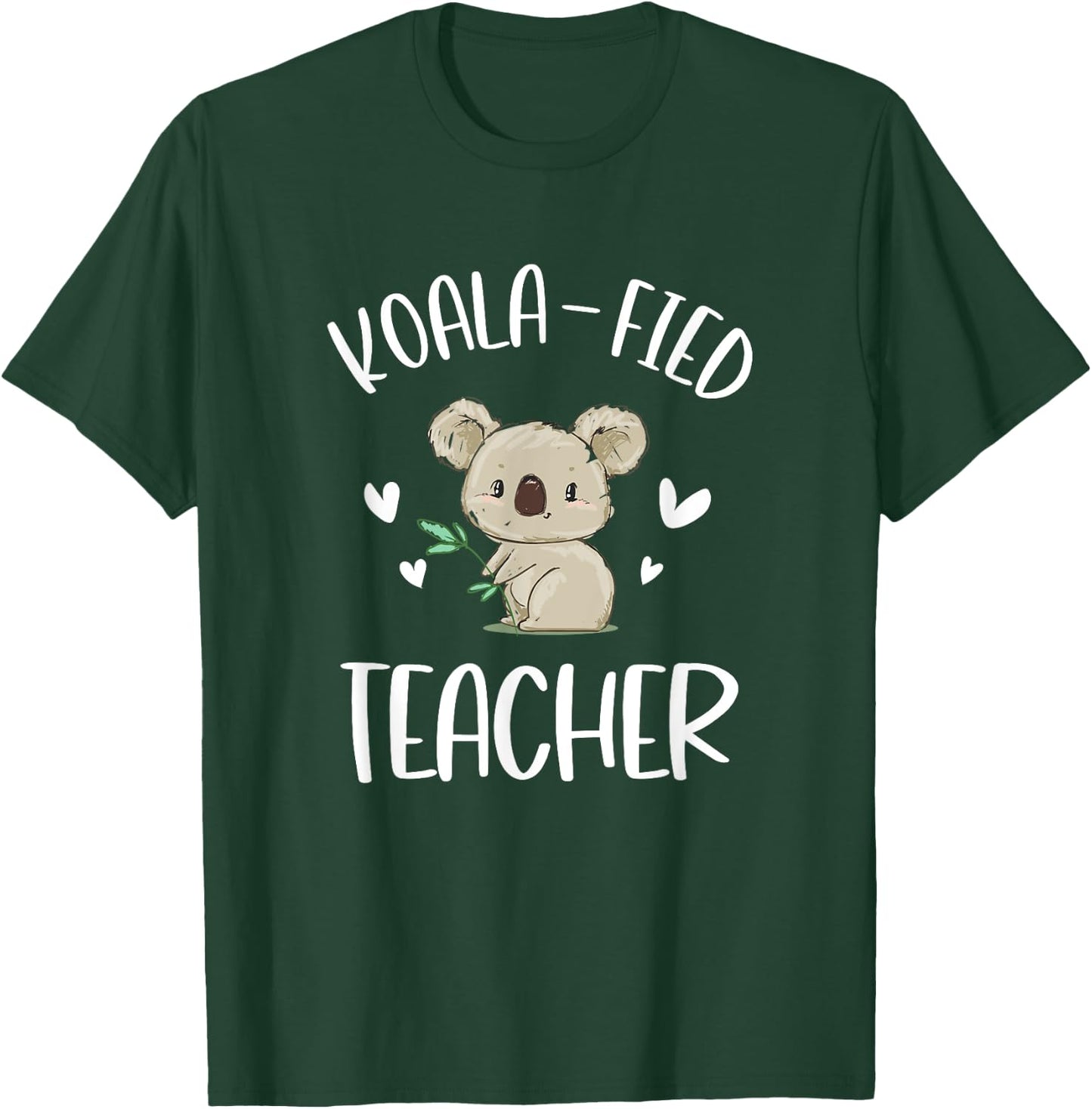 Funny Teacher Shirt, Qualified Teacher, Gift Koala Fied Women Girls Kids T-Shirt - T-Shirt | Forest