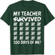 Funny School Boys Girls Kids Shirt Survived 100 Days Of Me T-Shirt - T-Shirt | Forest