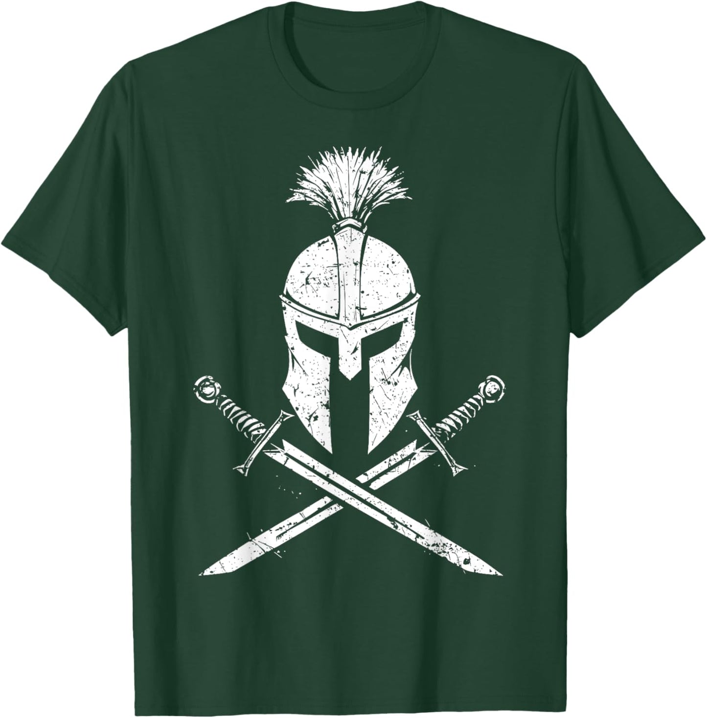 Ancient Roman Legion Grunge Helmet and Swords Art T-Shirt - T-Shirt | Forest