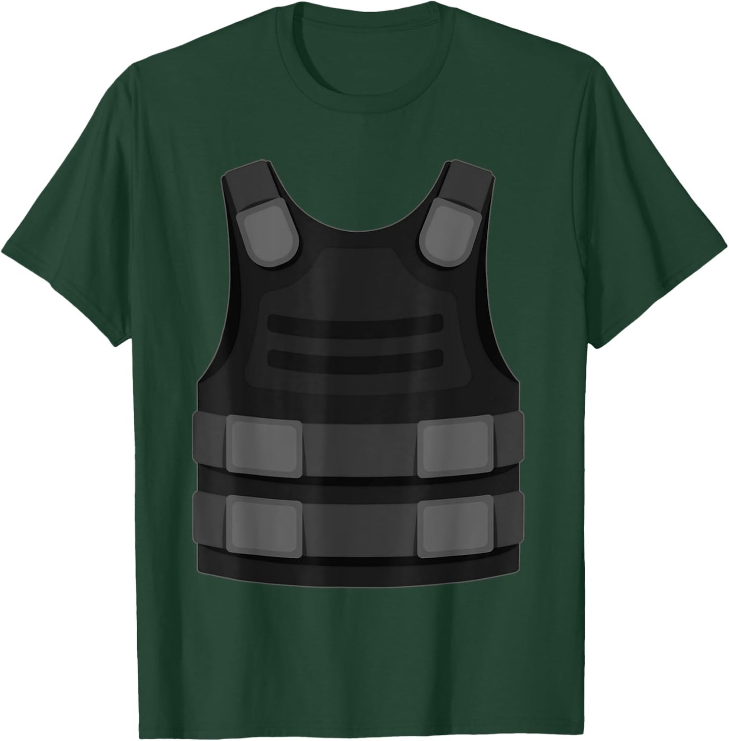 Bulletproof Vest Halloween Costume Shirt Gamer Gaming T-Shirt - T-Shirt | Forest